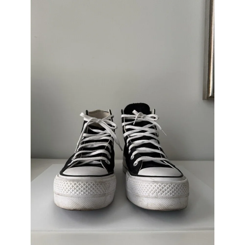 Size 7 - Converse Chuck Taylor All Star Platform Canvas High Top - Black